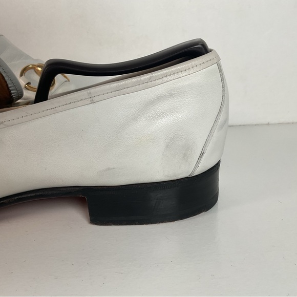 Johnston Murphy Horse Bit Loafer | Aristocraft | White | USA Made | 10.5 A main image 11